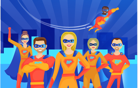 Our superheroes at your service! Card Image